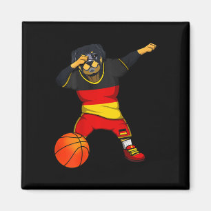 Dabbing Rottweiler Deutschland Trikot Deutsche Ske Magnet
