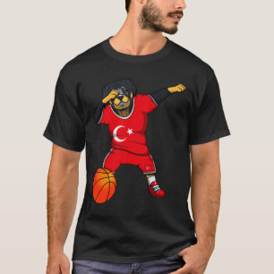 Dabbing Rottweiler Truthahn Jersey Türkische Sketl T-Shirt