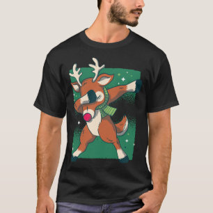 Dabbing Santa Claus Christmas Reindeer Rudolph Dab T-Shirt