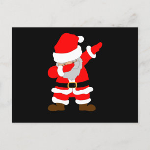 Dabbing Santa Claus Cool Elegante Postkarte