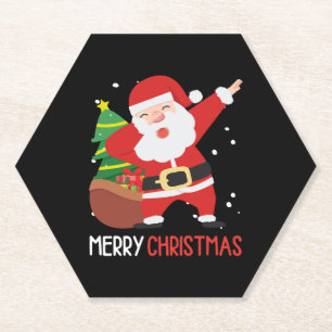 Dabbing Santa Claus Dab Dap Weihnachten Untersetzer