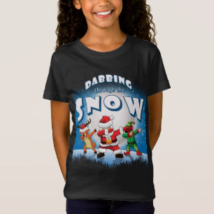 Dabbing Santa Claus Elf Rentier Weihnachtskneipe P T-Shirt