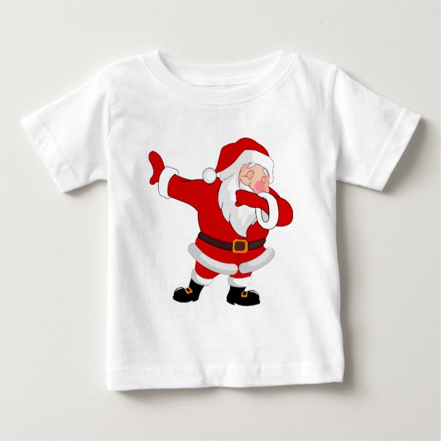 Dabbing Santa Claus Weihnachtsfeiertag Dab Baby T-shirt (Vorderseite)
