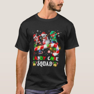 Dabbing Santa Elf Snowman Candy Cane Weihnachten T-Shirt