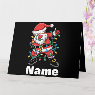Dabbing Santa Funny Personalisiert Weihnachtsgesch Karte
