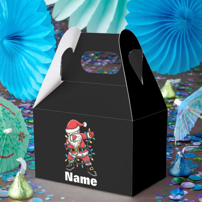 Dabbing Santa Funny Personalized Christmas Gift Geschenkschachtel (Party)