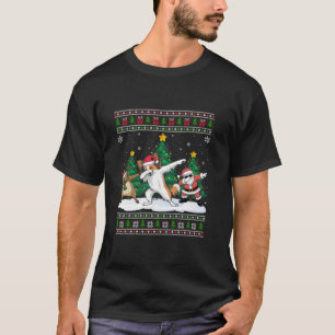 Dabbing Santa Reindeer Papillon T-Shirt