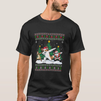 Dabbing Santa Reindeer Papillon T-Shirt