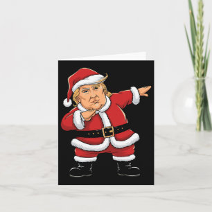 Dabbing Santa Trump Weihnachten Lights Girls Boys  Karte