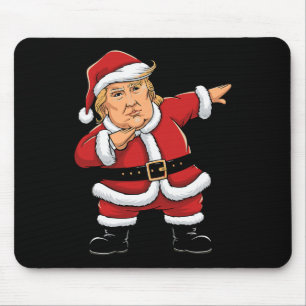 Dabbing Santa Trump Weihnachtslichter Mädchen Jung Mousepad