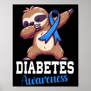 Dabbing Schläfrigkeit Diabetes Poster