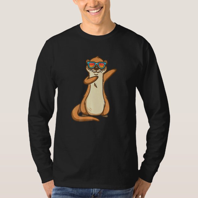 Dabbing Sea Otter Party Kindergarten T-Shirt (Vorderseite)