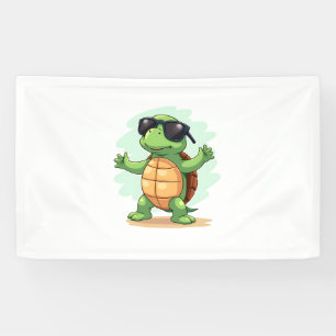 Dabbing Sea Turtle Animal Lover Rettete die Schild