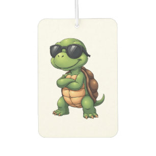 Dabbing Sea Turtle Animal Lover Rettete die Schild Autolufterfrischer