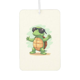 Dabbing Sea Turtle Animal Lover Rettete die Schild Autolufterfrischer