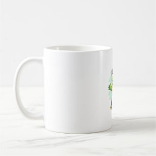 Dabbing Sea Turtle Animal Lover Rettete die Schild Kaffeetasse