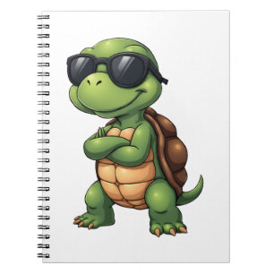 Dabbing Sea Turtle Animal Lover Rettete die Schild Notizblock