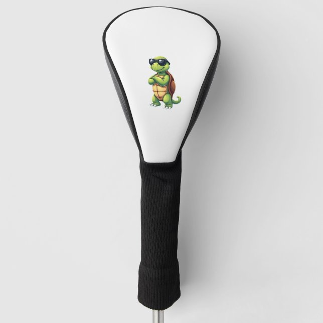 Dabbing Sea Turtle Animal Lover Save The Turtles ( Golf Headcover (Vorderseite)