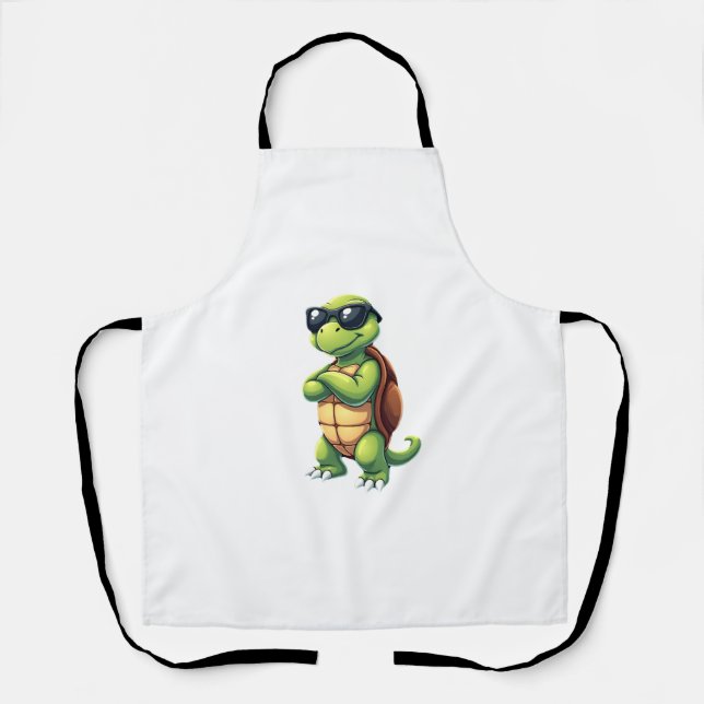 Dabbing Sea Turtle Animal Lover Save The Turtles ( Schürze (Vorderseite)