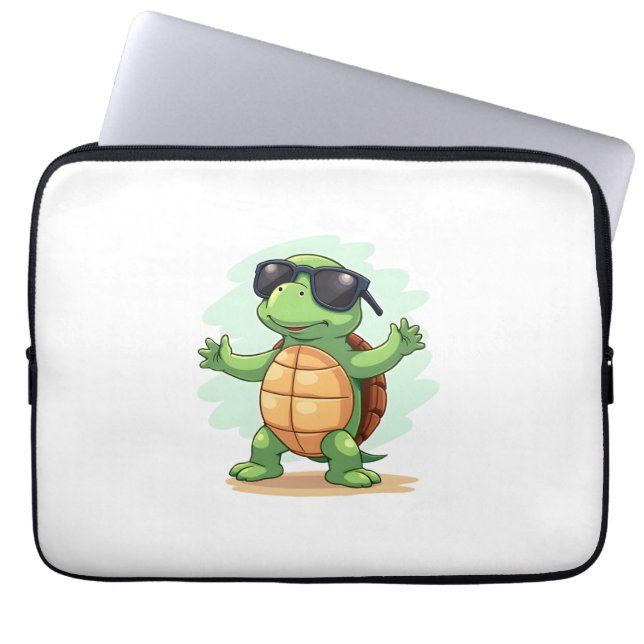 Dabbing Sea Turtle Animal Lover Save The Turtles T Laptopschutzhülle (Vorderseite)