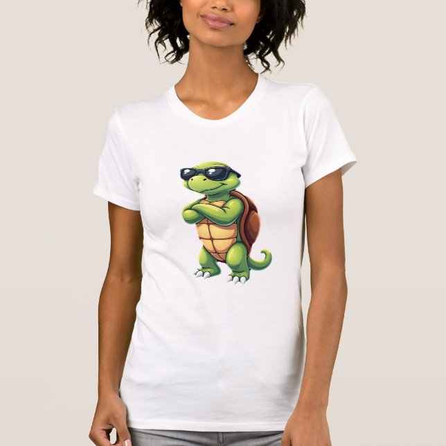 Dabbing Sea Turtle Animal Lover Save The Turtles ( T-Shirt (Vorderseite)