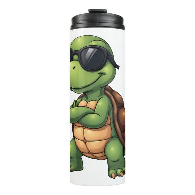 Dabbing Sea Turtle Animal Lover Save The Turtles ( Thermosbecher (Vorderseite)