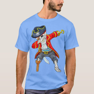 Dabbing Skeleton Pirate Halloween Kostüm Jolly Ro T-Shirt