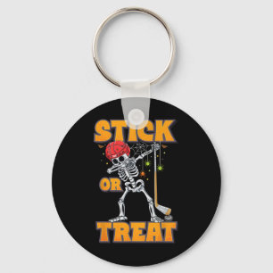 Dabbing-Skelett-Eishockeyspieler-Halloween-Kostüm Schlüsselanhänger