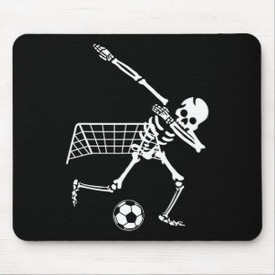 Dabbing-Skelett-Fußball-Humor Lustiges Halloween-G Mousepad
