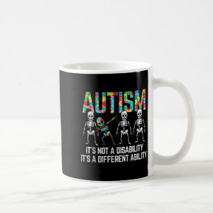Dabbing-Skelett Keine Behinderung Autismus-Bewusst Kaffeetasse