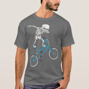 Dabbing-Skelett-MTB-Fahrrad-BMX-Spaß-T-Shirt T-Shirt