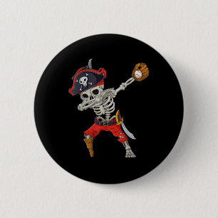 Dabbing-Skelett-Pirat-Baseball-lustiges-Halloween- Button