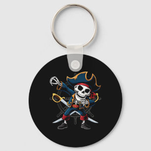 Dabbing-Skelett-Pirat-Halloween-Kinder-Jolly-Roger Schlüsselanhänger