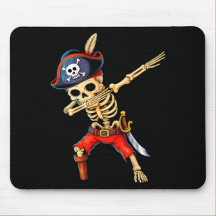 Dabbing-Skelett-Pirat-Halloween-Kinderkostüm Mousepad