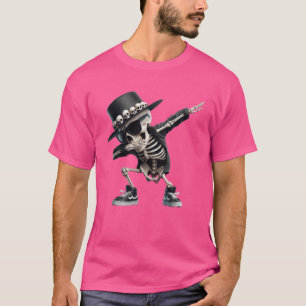 Dabbing-Skelett-Schädel-Rippenkäfig-Dab-Tanz-Hallo T-Shirt