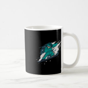 Dabbing Skelett Snowboarder Snowboard Snowboardin Kaffeetasse