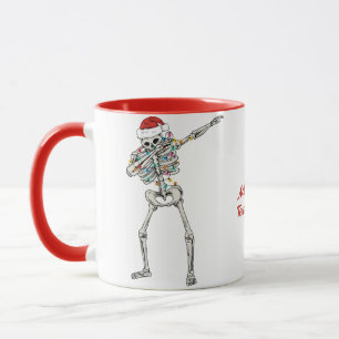 Dabbing-Skelett Weihnachten Santa Grusel-Weihnacht Tasse