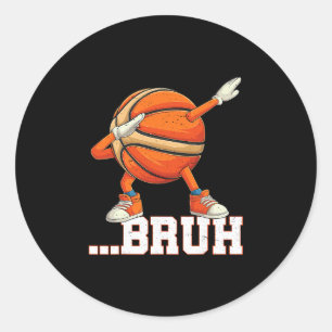 Dabbing Sketll Ll Bruh Lustige Jungs Sportler Runder Aufkleber