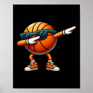 Dabbing Sketll Sportler Sketll Team Spiel Liebe Poster