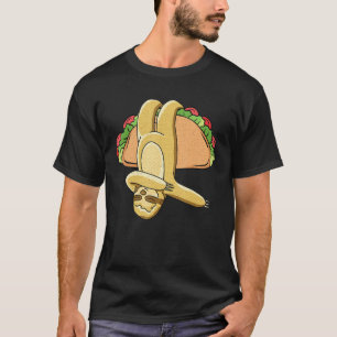 Dabbing Sloth Cinco De Mayo Funny Taco Party Mexik T-Shirt