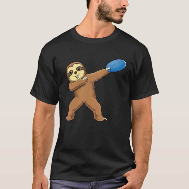 Dabbing Sloth Dab Disc Golf  Girls Womens T-Shirt (Vorderseite)
