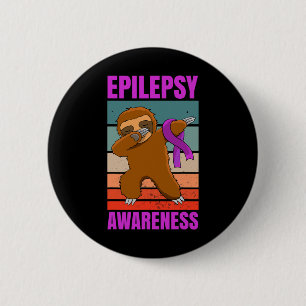 Dabbing Sloth Epilepsie Krampfanfälle Sensibilisie Button