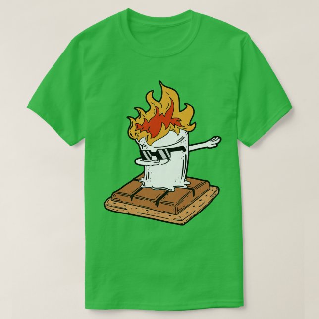 Dabbing Smore Marshmallow Funny Dab Dab Dance Camp T-Shirt (Design vorne)