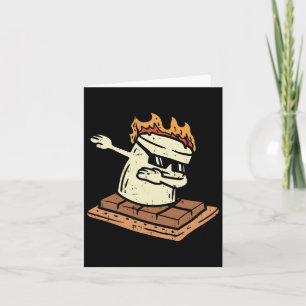 Dabbing Smore Marshmallow Niedlich Dab Dance Campi Karte