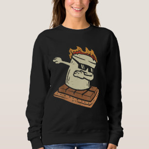 Dabbing Smore Marshmallow Niedlich Dab Dance Campi Sweatshirt