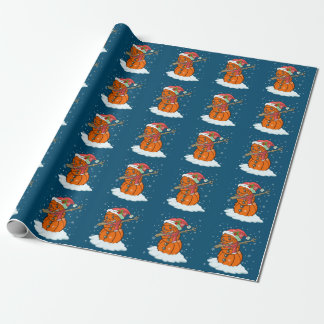 Dabbing Snowman Basketball Ball T-Shirt Weihnachts Geschenkpapier