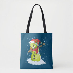 Dabbing Snowman Tennis Ball T-Shirt Weihnachten We
