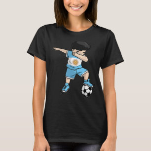 Dabbing Soccer Boy Argentinien Argentinier Boys Fo T-Shirt
