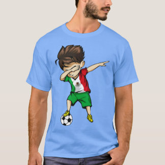 Dabbing Soccer Boy Mexico Jersey - Mexican Footba T-Shirt