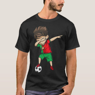 Dabbing Soccer Boy Portugal Jersey Portugiesisch T-Shirt